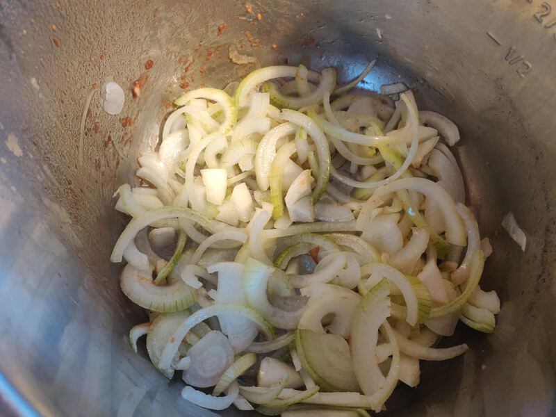 Onions ready to brown