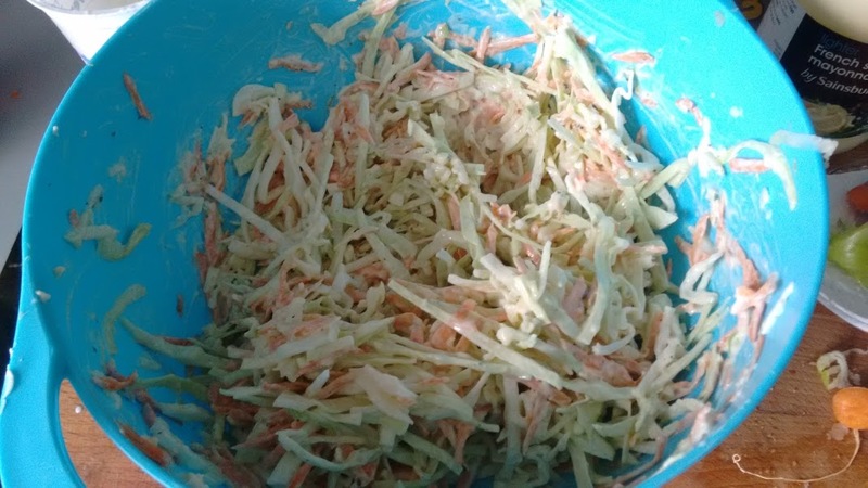 Finished coleslaw