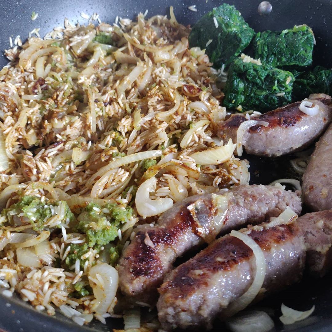 Sausage pilaf