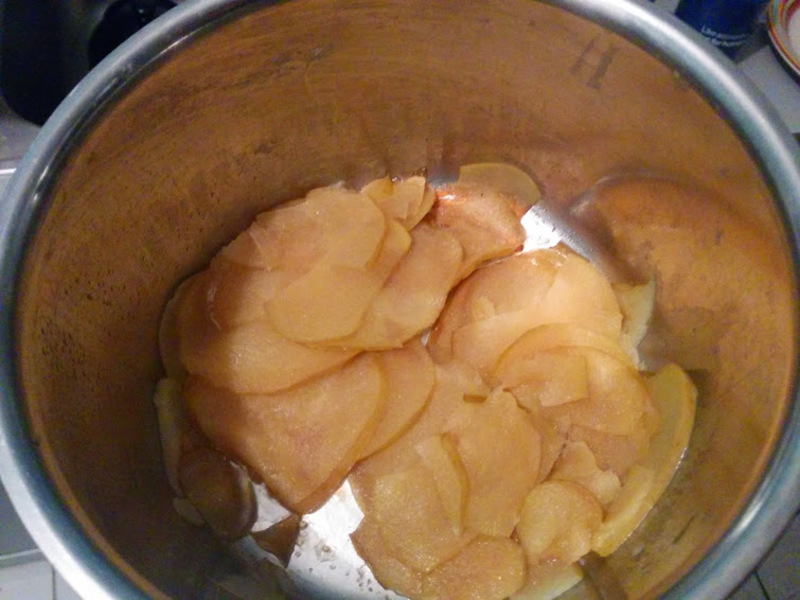 Apples after stewing