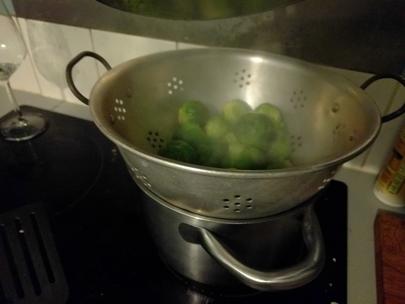 Sprouts steaming
