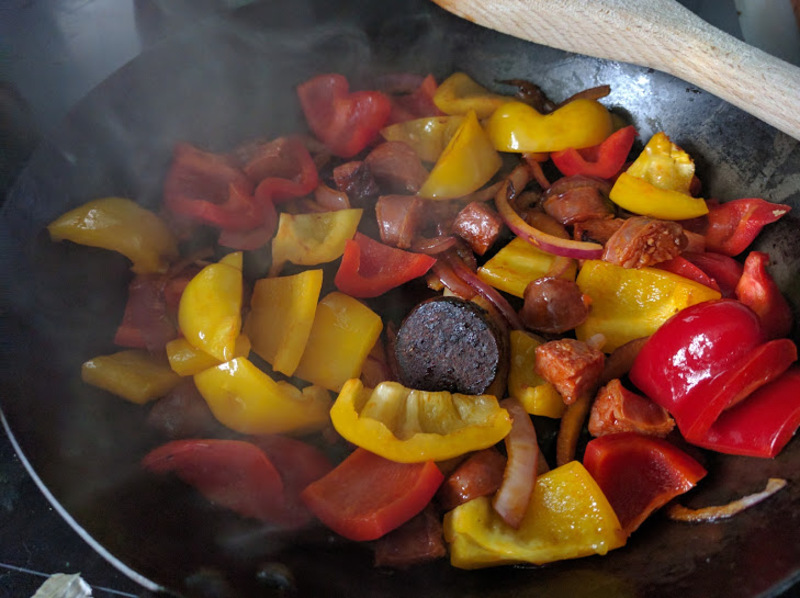 Post sizzle, includes "snacking black pudding"